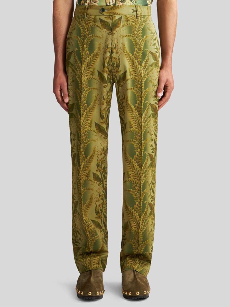 TROUSERS WITH FOLIAGE PRINT - 2