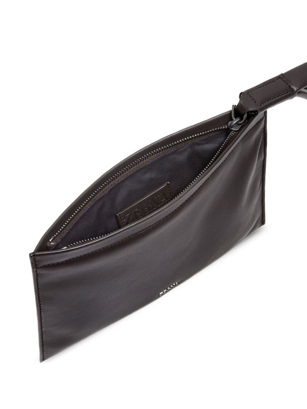 leather clutch bag - 5