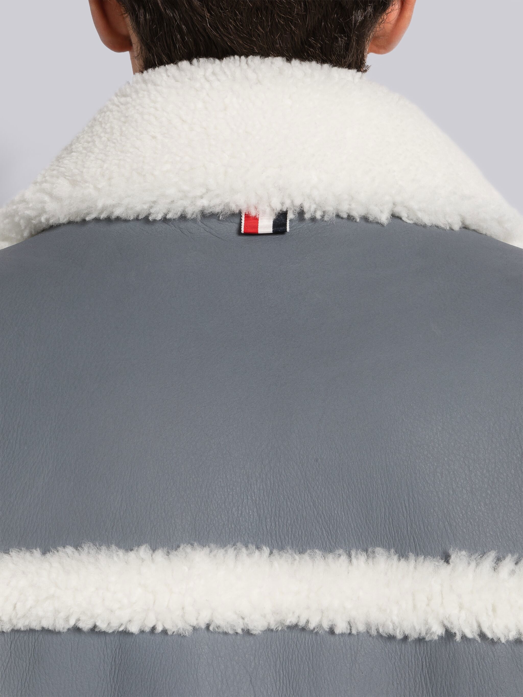 DYED SHEARLING ROUNDED PATCH POCKET JACKET - 5