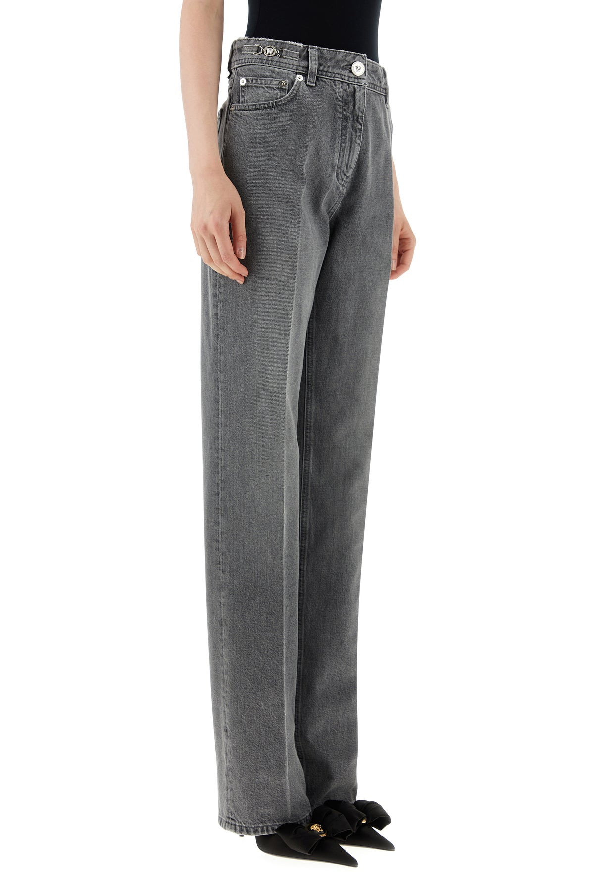 Dark grey denim jeans - 3