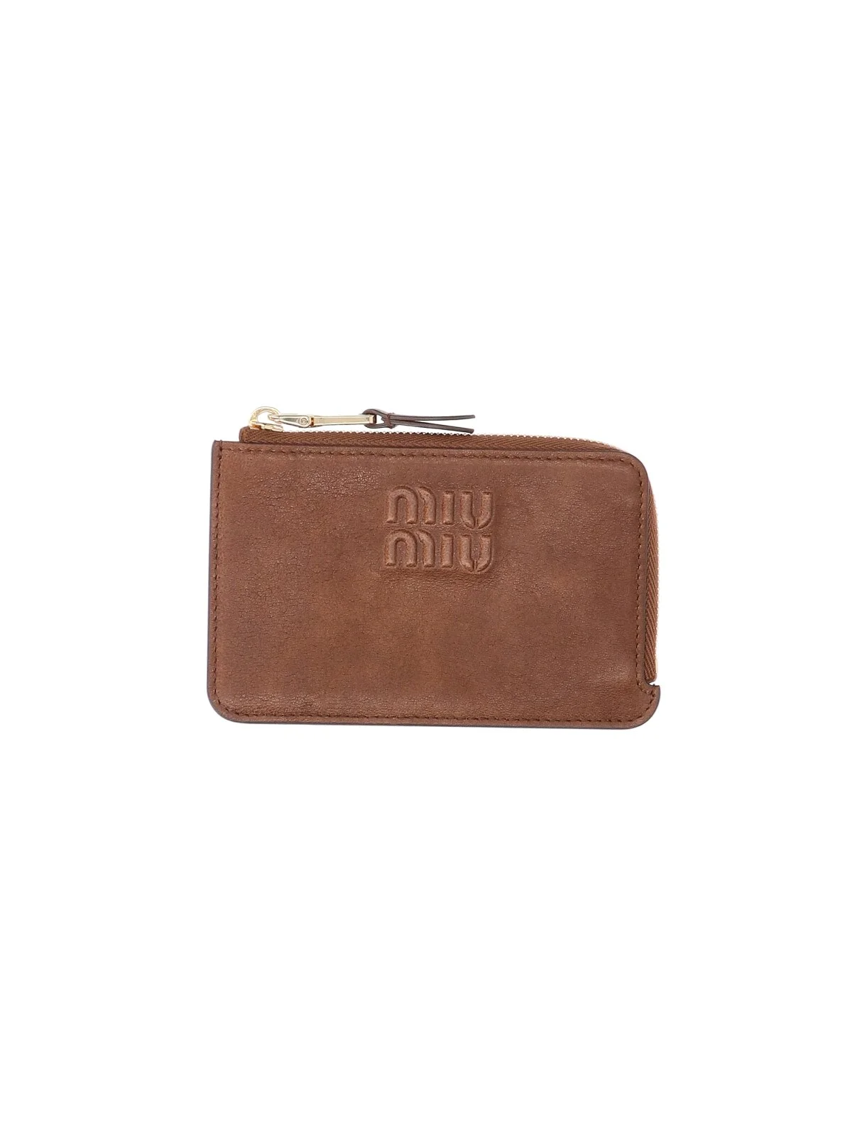 LEATHER ZIP CARD HOLDER - 1