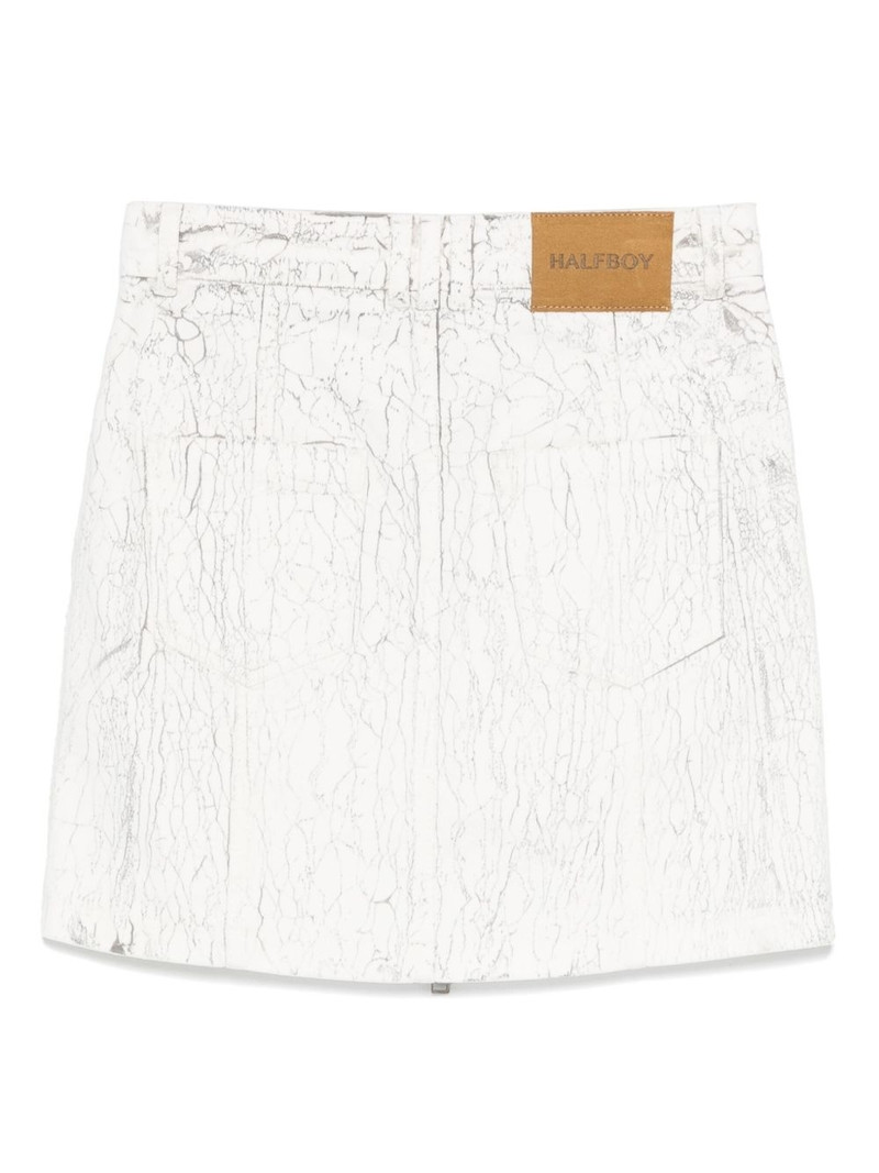 HALFBOY®️ zipped mini skirt outlook