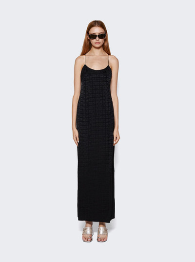 Givenchy 4G Jacquard Long Slip Dress Black outlook