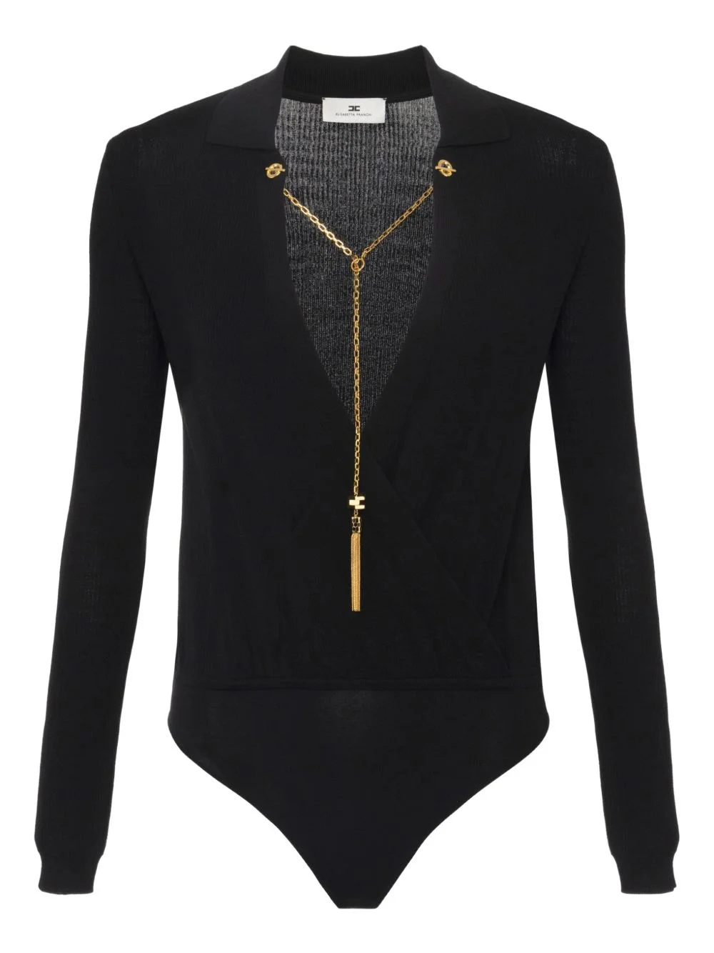 chain-embellished bodysuit - 1