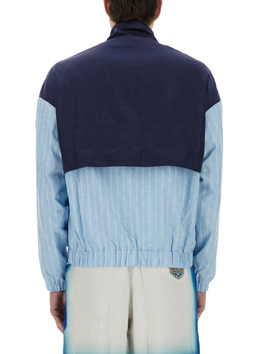 Casablanca Men "Pinstripe Laurel" Track Jacket - 3