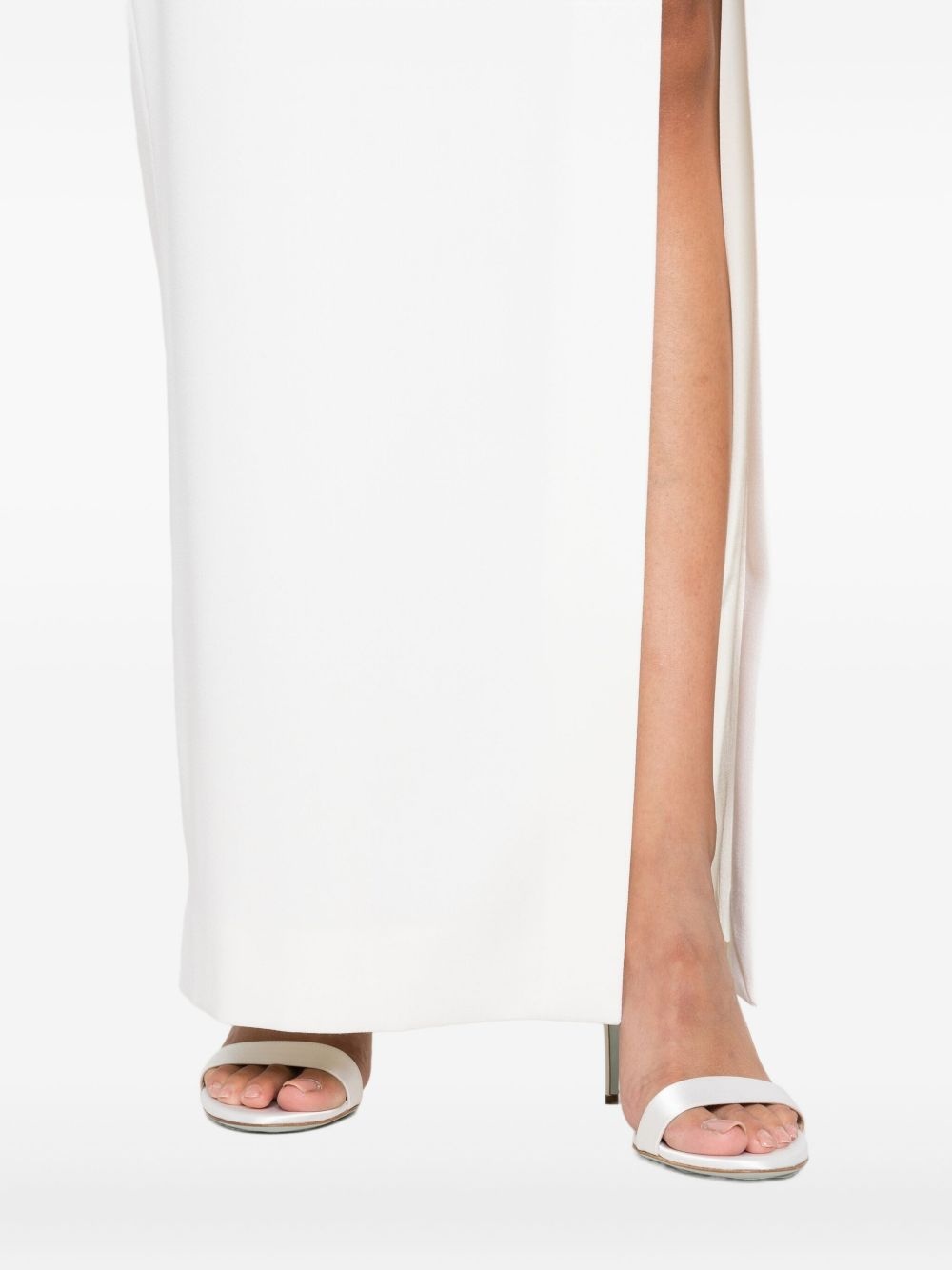 split-front midi skirt - 5