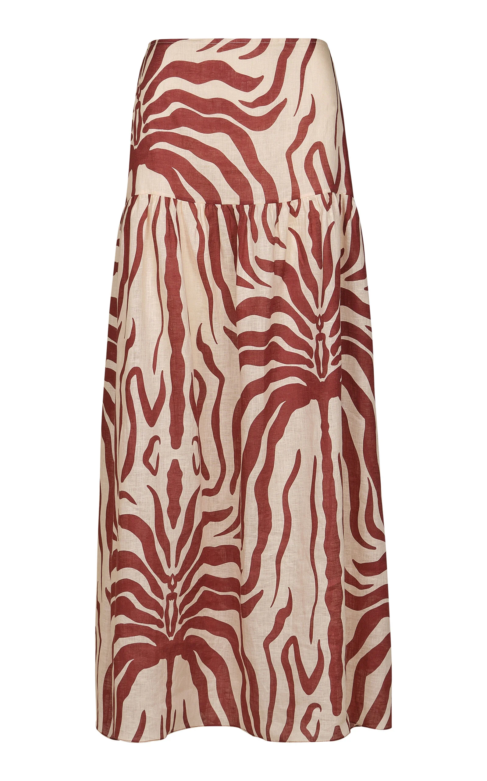 Bohemia Printed Linen Maxi Skirt multi - 1