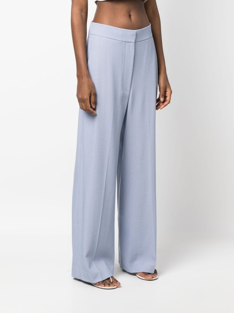 high-waisted wide-leg trousers - 3