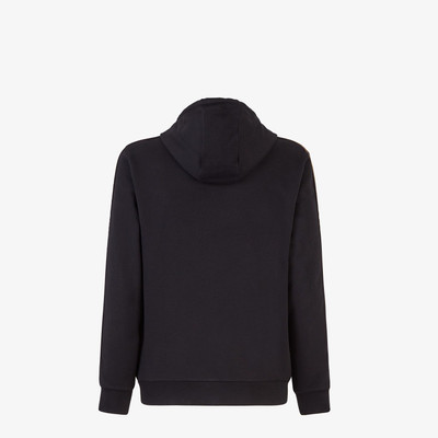 FENDI Black wool and cotton sweatshirt outlook