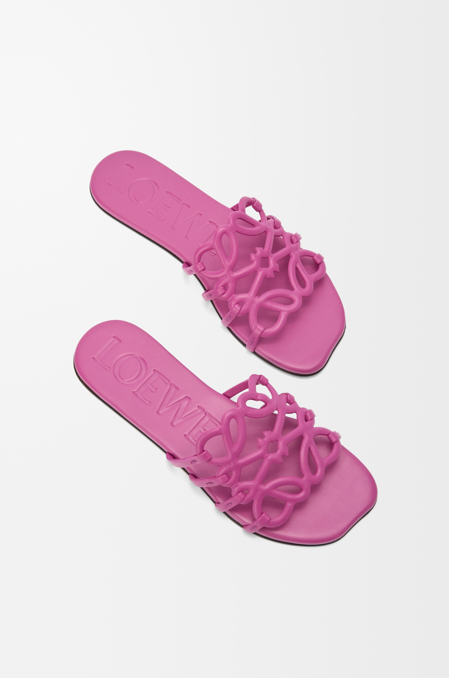 Petal Anagram slide in soft calfskin - 4