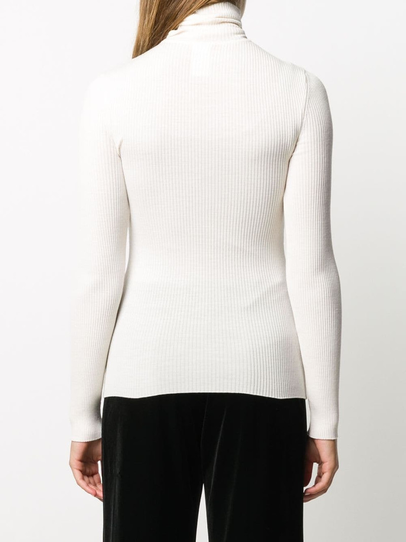 roll-neck fitted jumper 4