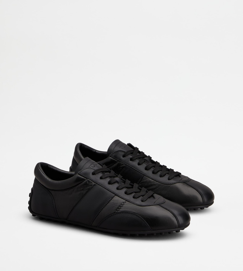 TOD'S T-MARATHON SNEAKERS IN LEATHER - BLACK 2