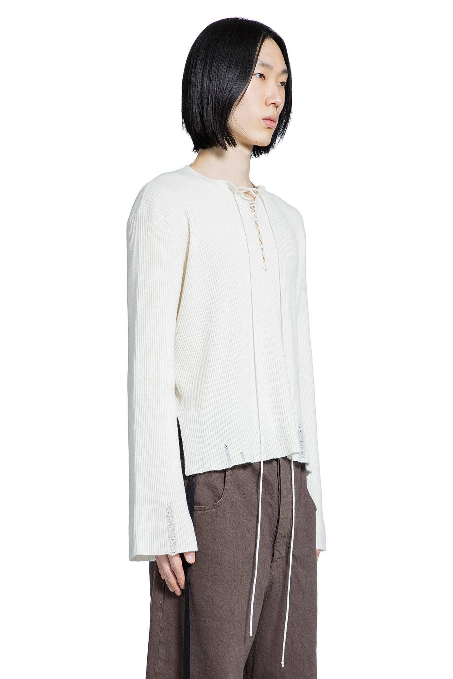 Deder Lace-up Serafino Sweater - 2
