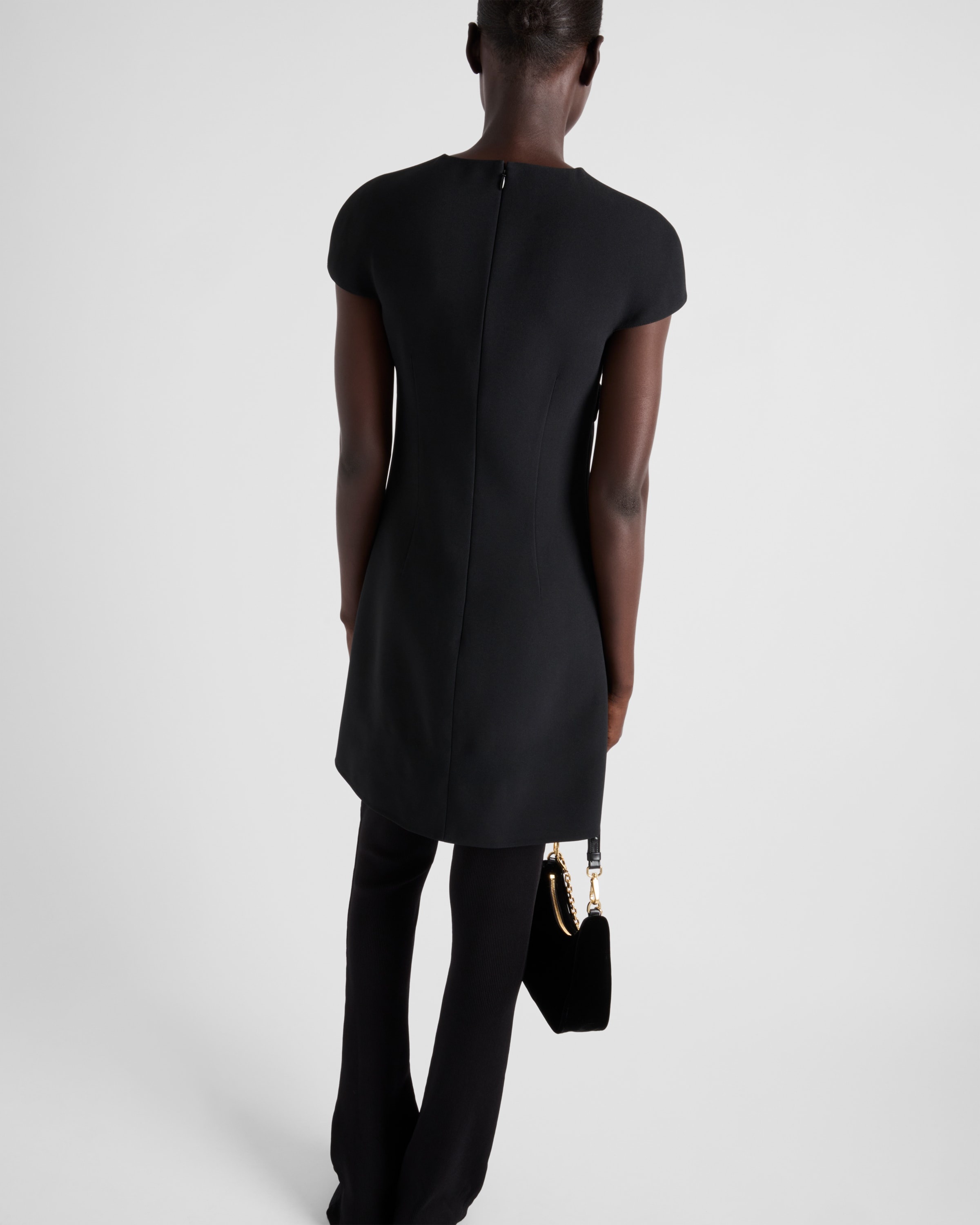 Sablè compact short dress - 6