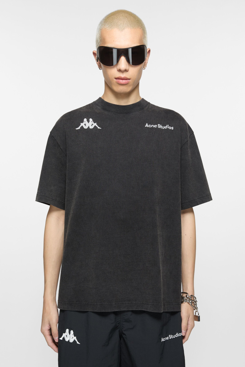 Acne Studios Short sleeve logo t-shirt - Acne Studios x Kappa - Black outlook