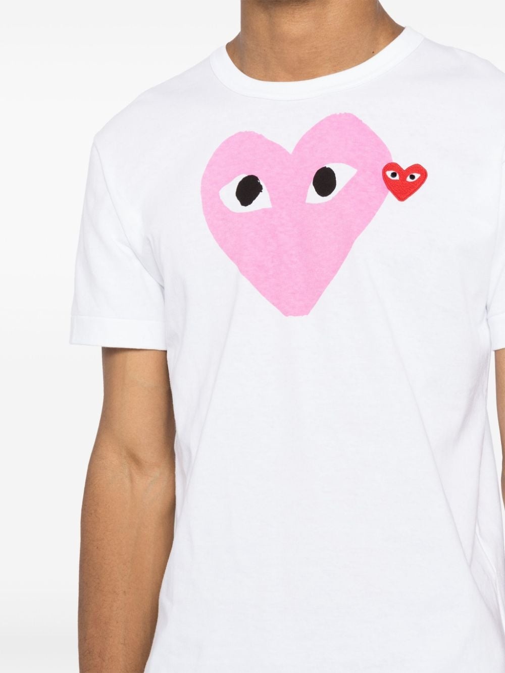 heart-printed T-shirt - 6