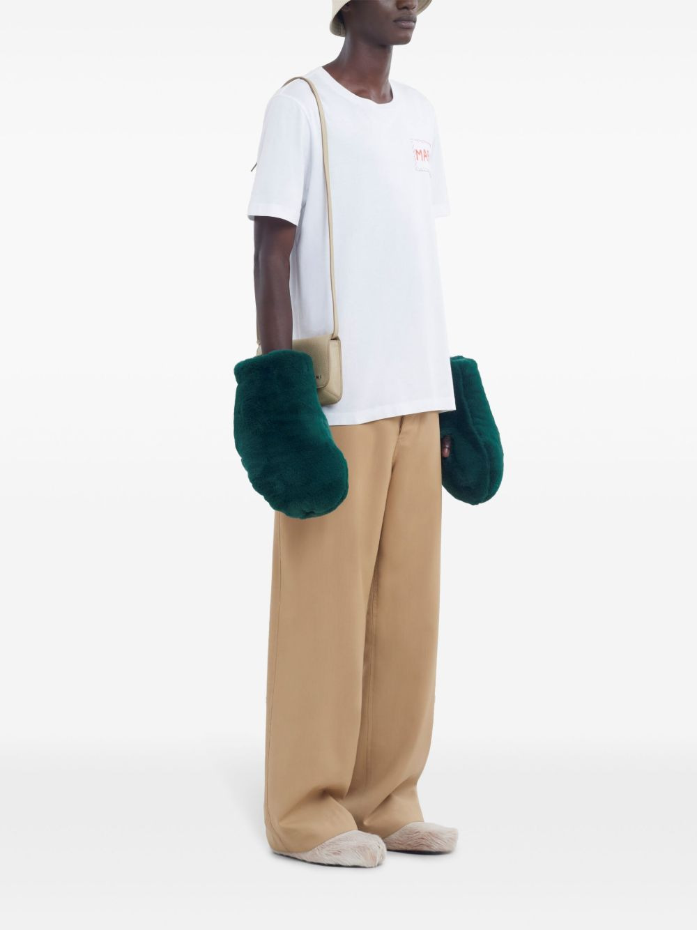 Marni Men Cotton T-Shirt With Logo - 3