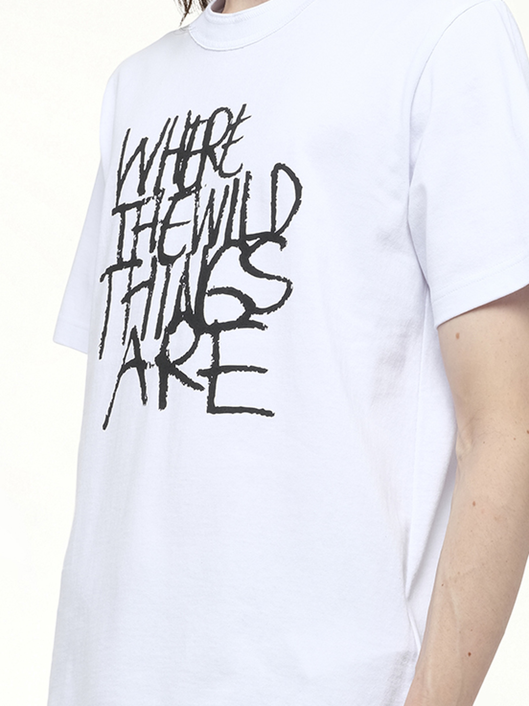 WHERE THE WILD THINGS ARE Logo T-Shirt in White - 3