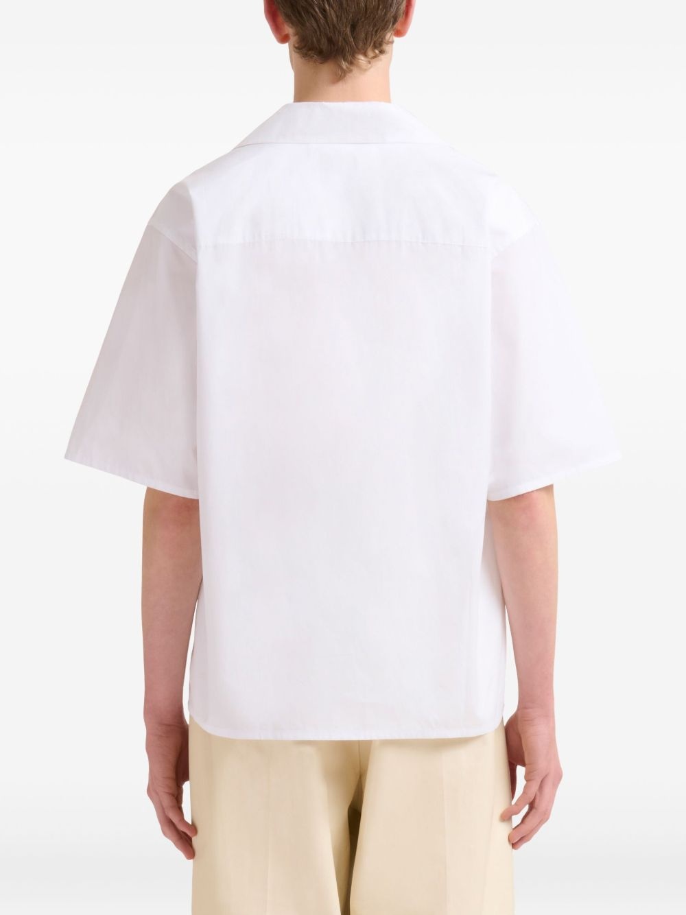 graphic-embroidered short-sleeve shirt - 4