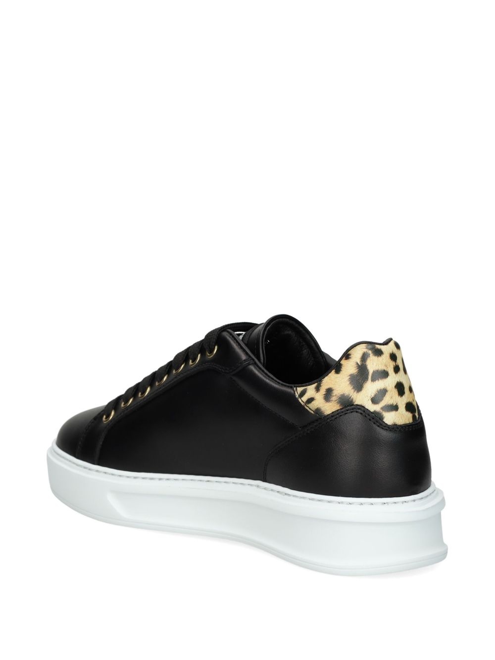 logo-plaque sneakers - 3
