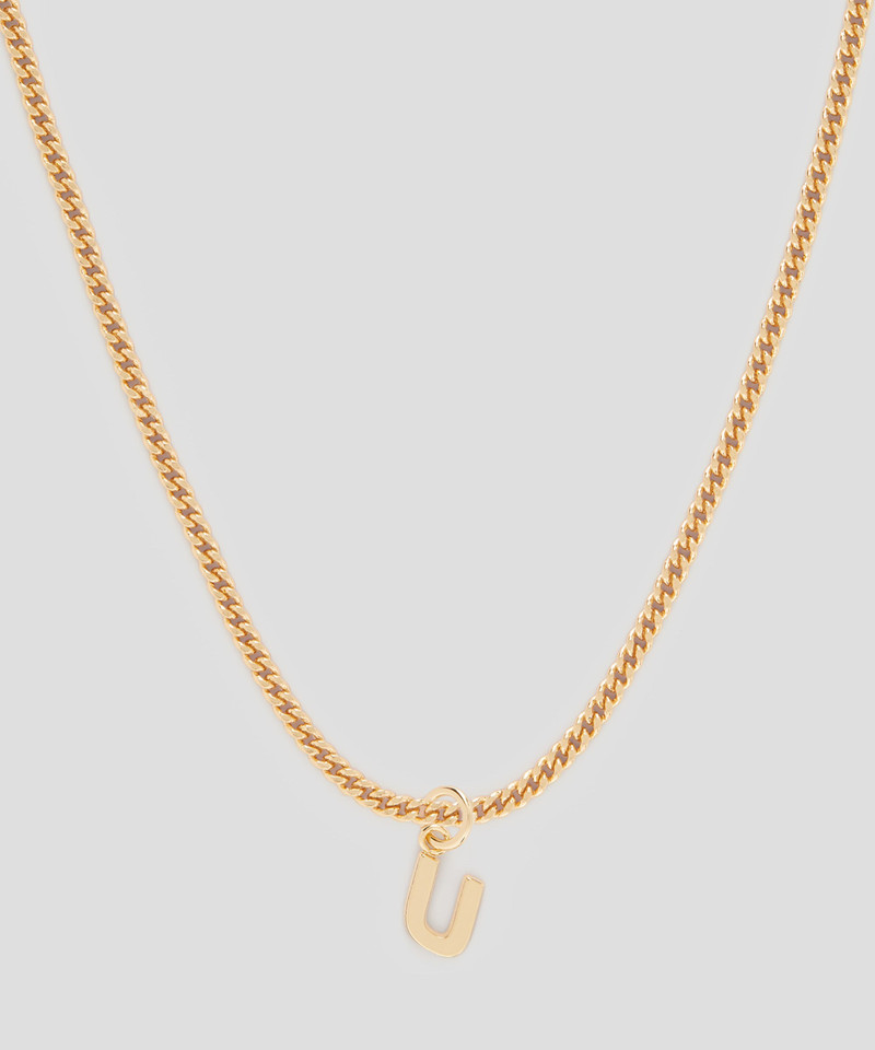 MSGM Brass letter U charm outlook