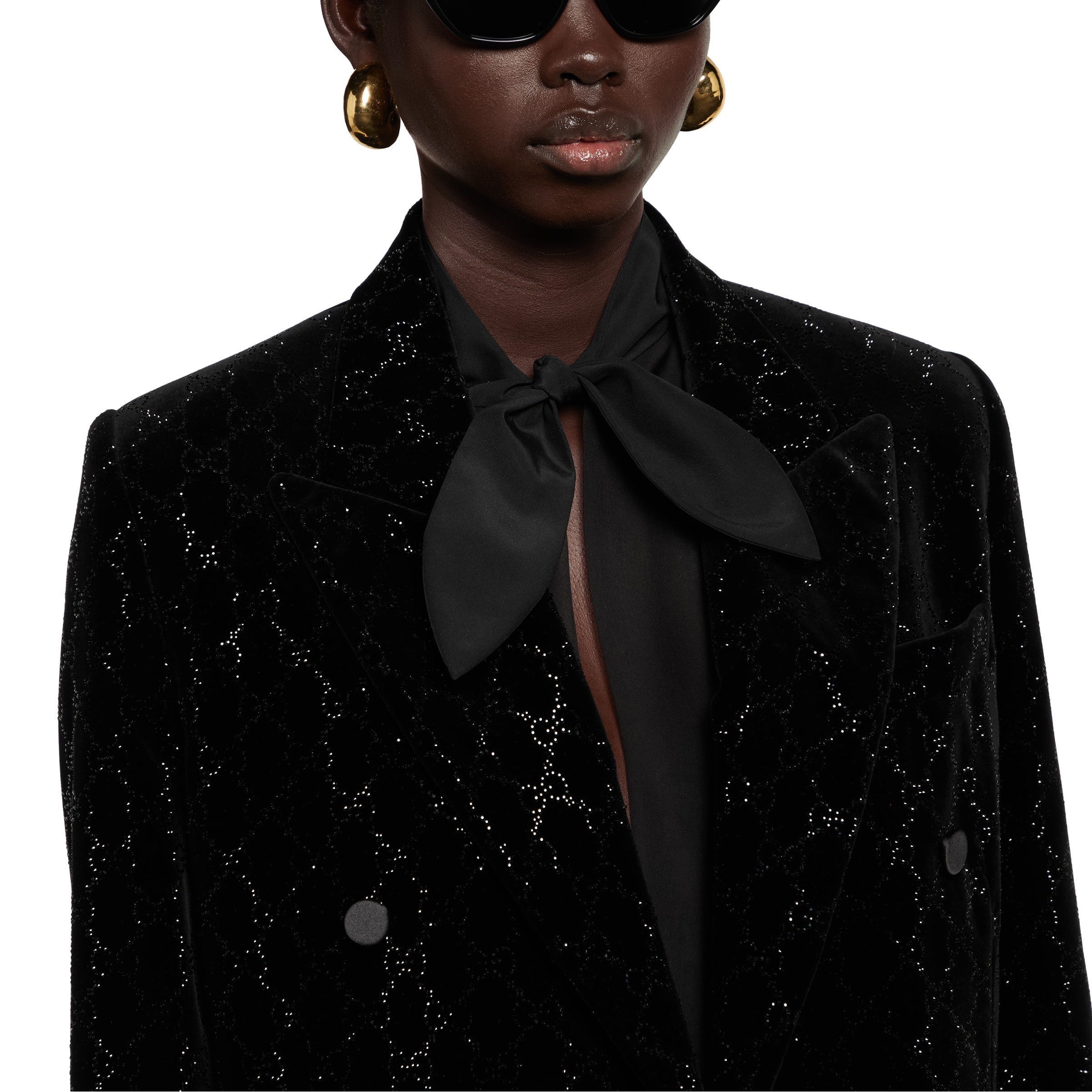 Embroidered cotton velvet jacket - 5