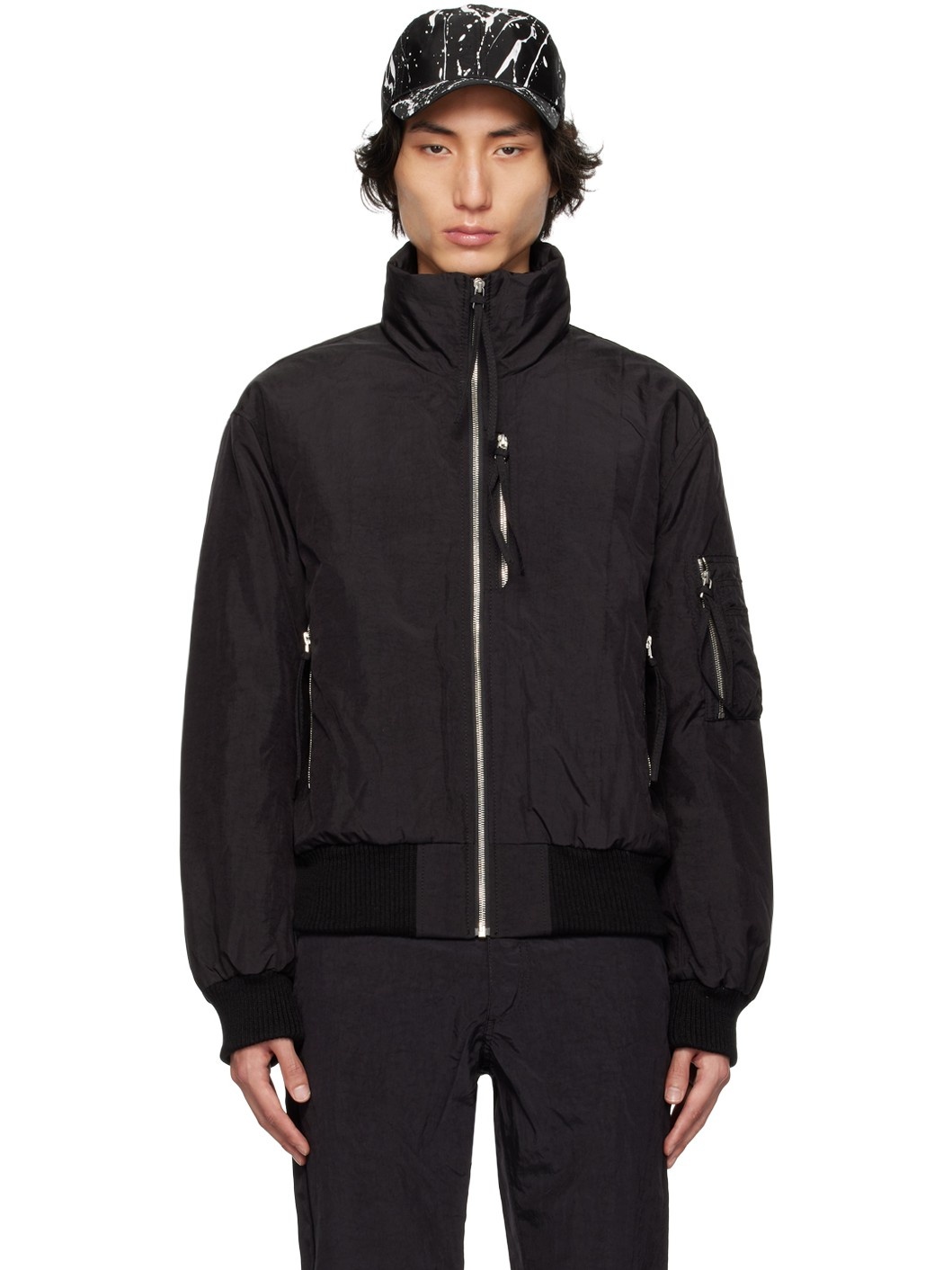 【関税込み】KANGHYUK ブラック Airbag ジャケット Kanghyuk Black Airbag Down Bomber Jacket | REVERSIBLE