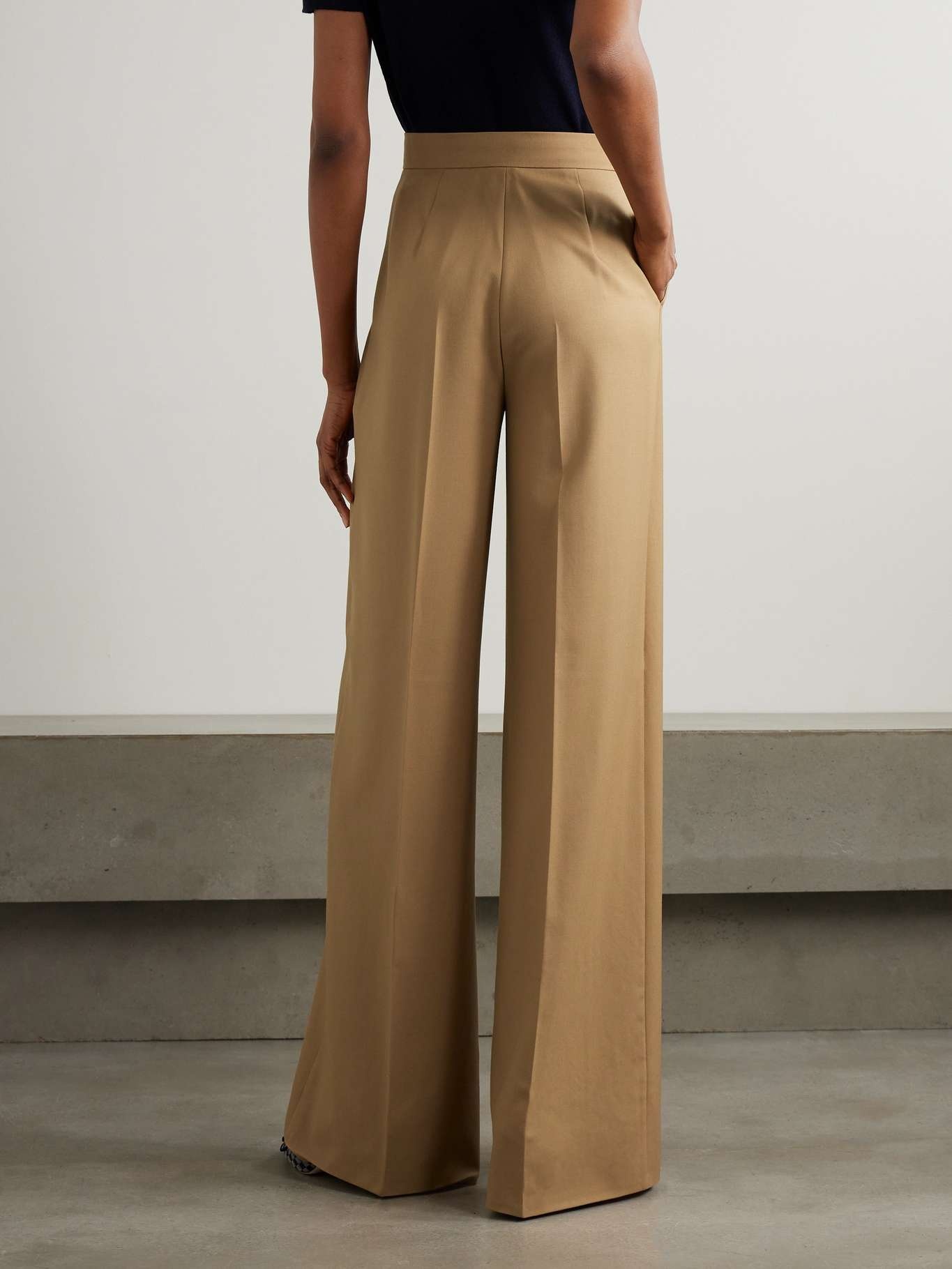 パンツ Max Mara  MAX MARA Senna Trousers Women's Senna wide-leg pants | MAX MARA | 24S