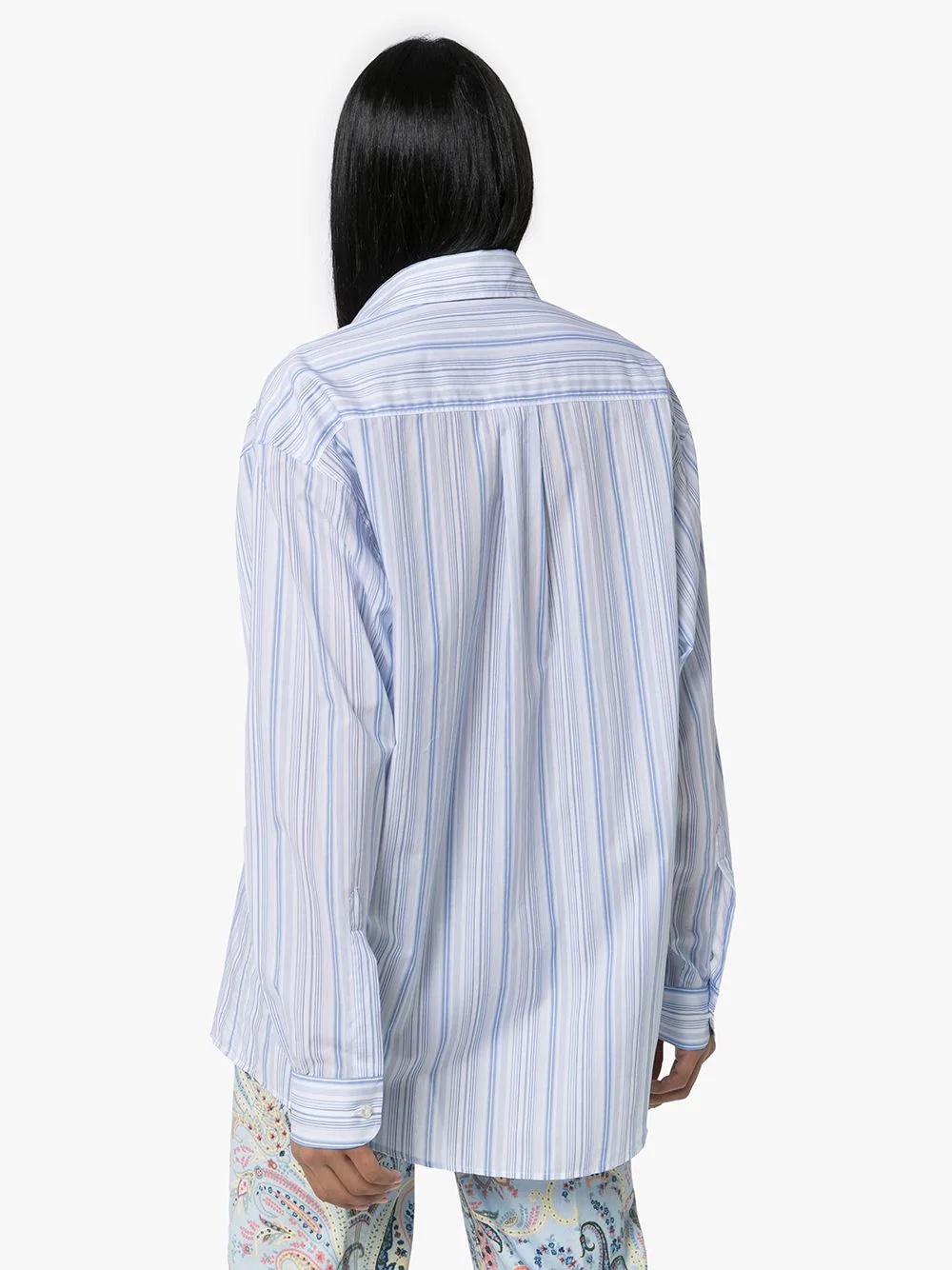 striped button-down shirt - 4