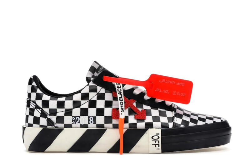 OFF-WHITE Vulc Low Checkered Black White - 1
