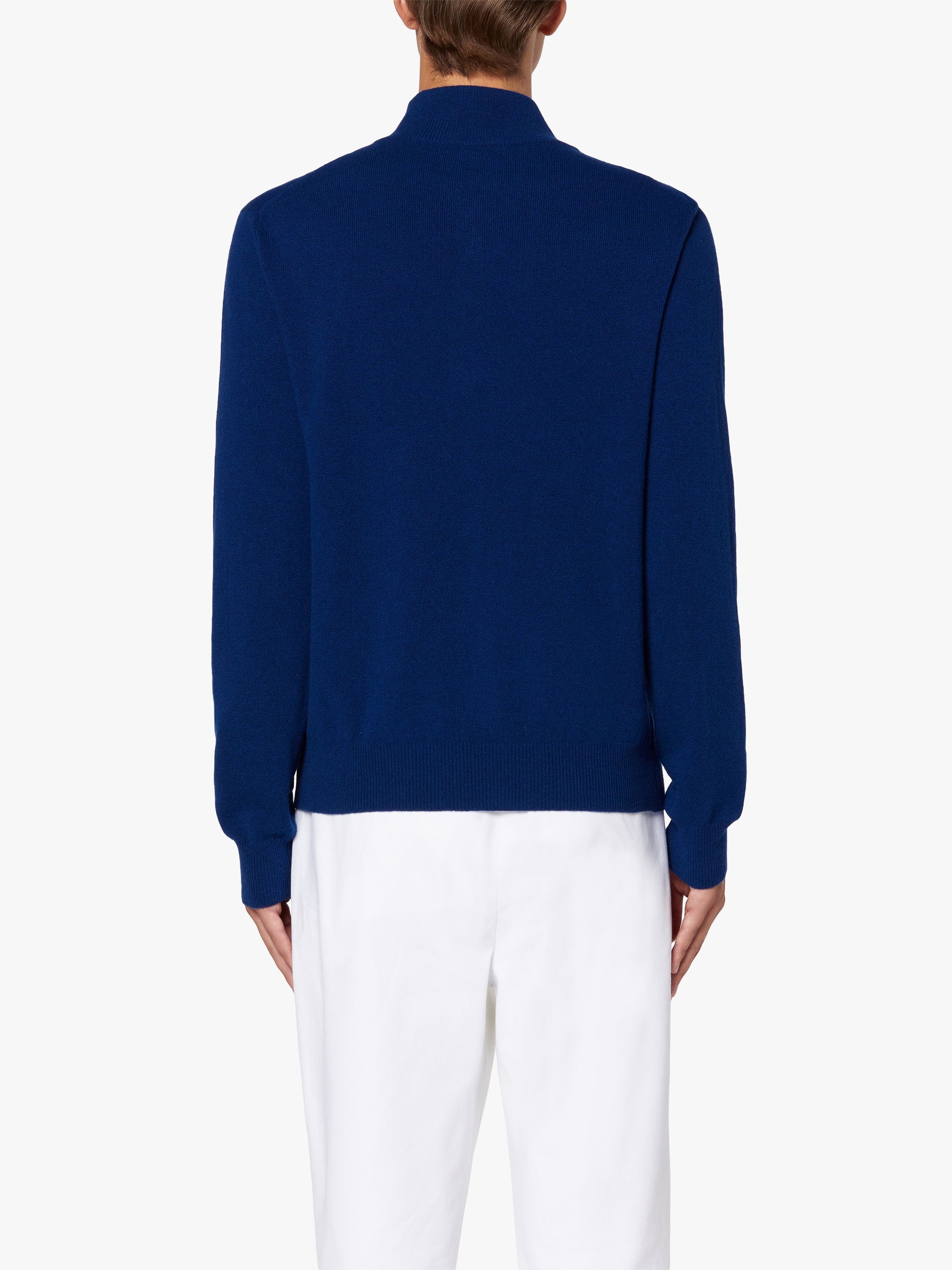 IN AND OUT NAVY WOOL SWEATER | GKM-203 - 4