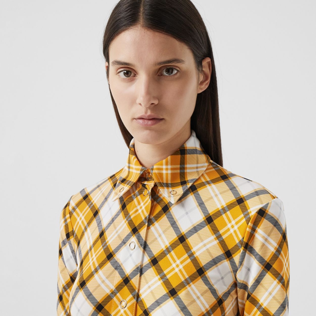 Short-sleeve Check Jersey Shirt - 3