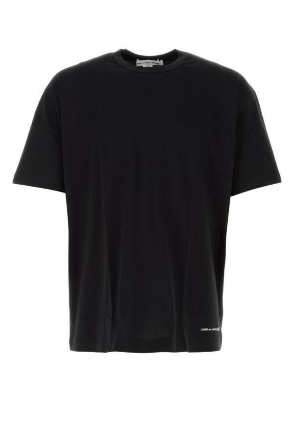 Black cotton t-shirt - 1