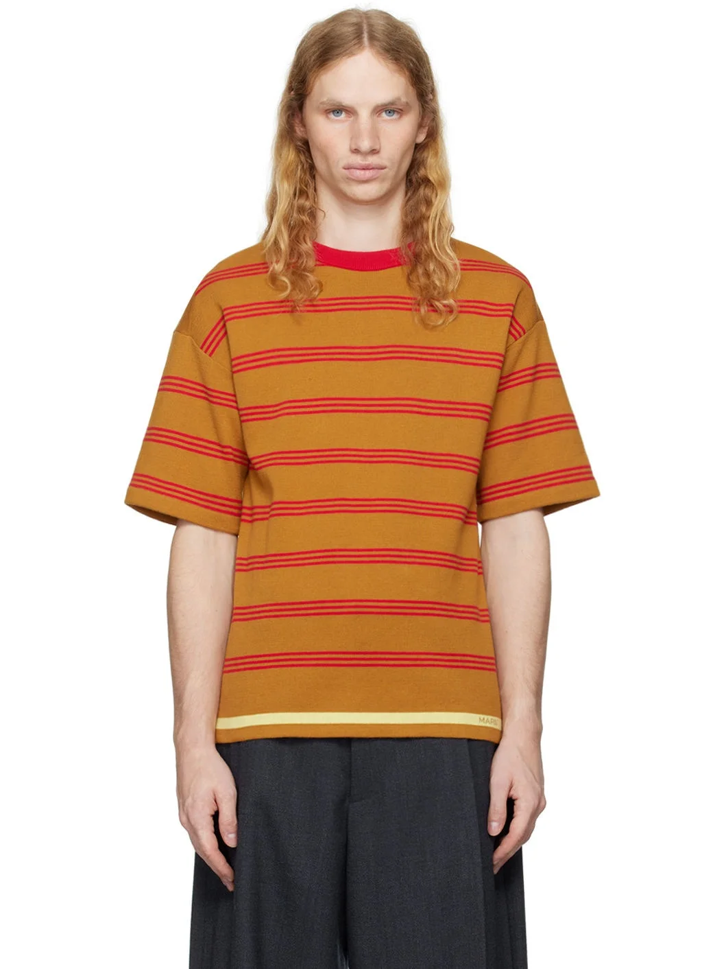 Tan Seaside Stripe T-shirt - 1