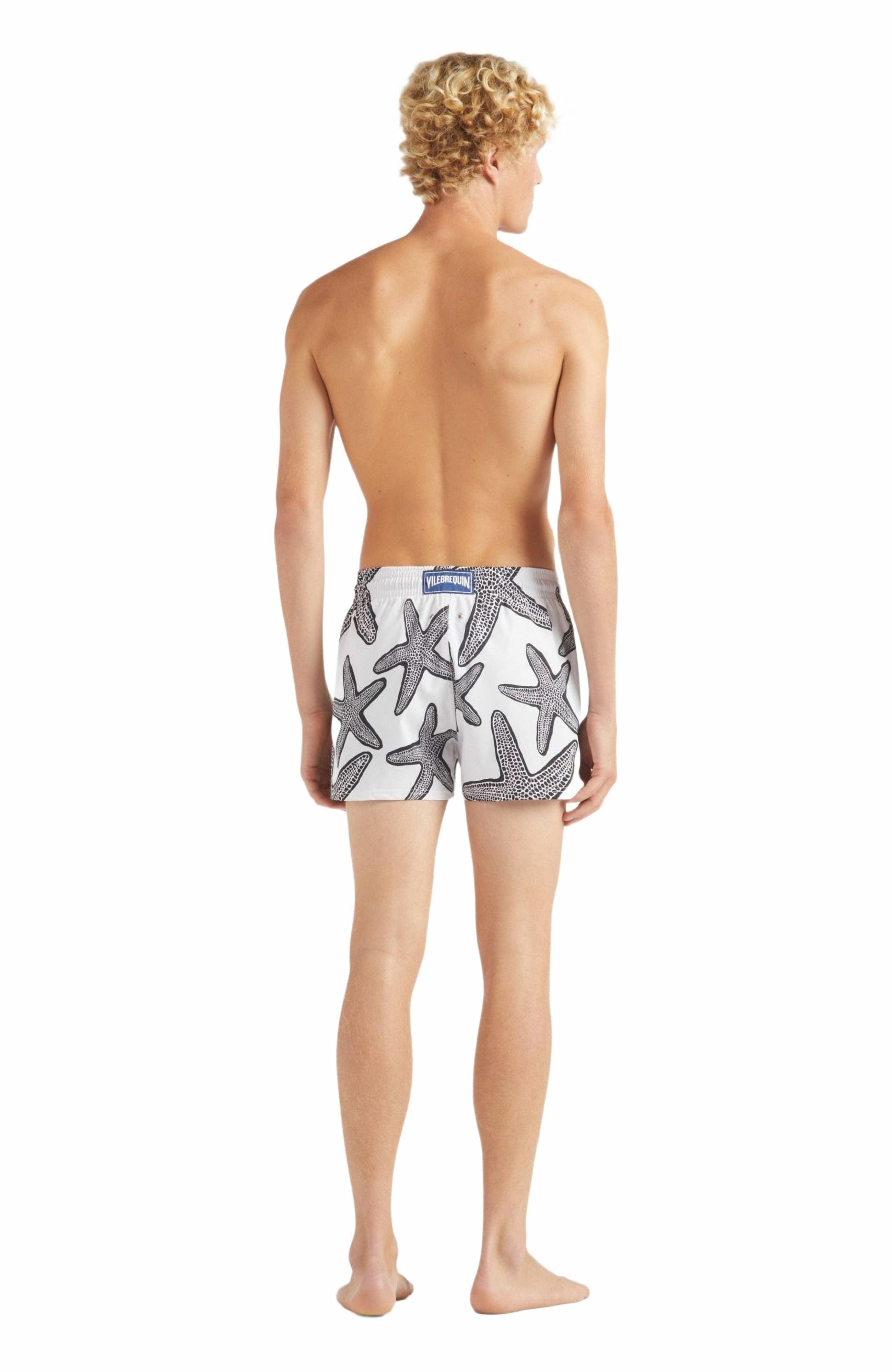 Vilebrequin Men's Starlette Short Swim Shorts in Blanc at Nordstrom - 4