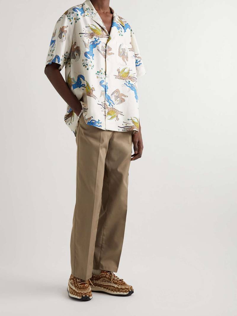 Valentino Straight-Leg Twill Cargo Trousers outlook