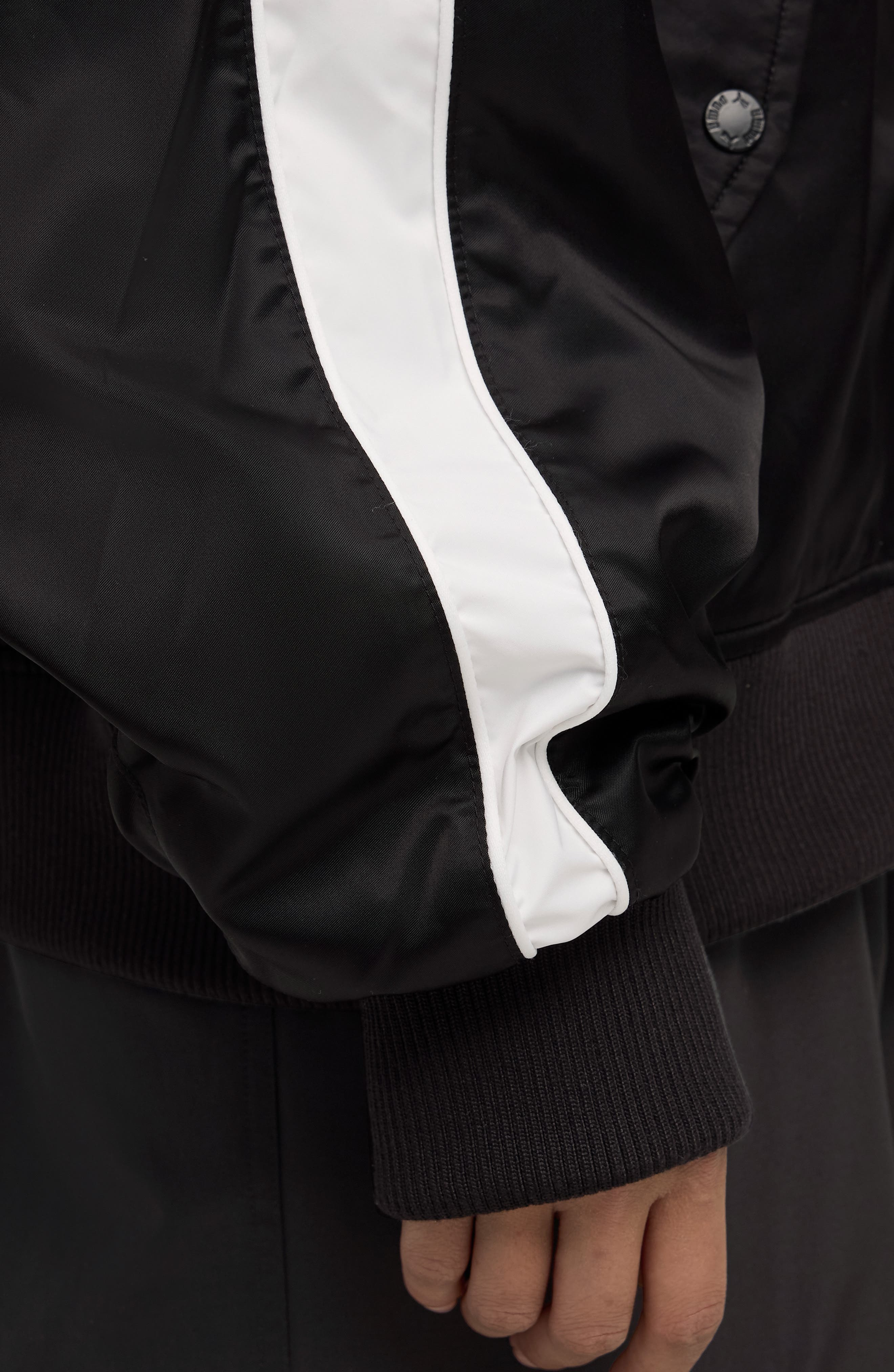 PUMA T7 Bomber Jacket in Puma Black at Nordstrom - 7