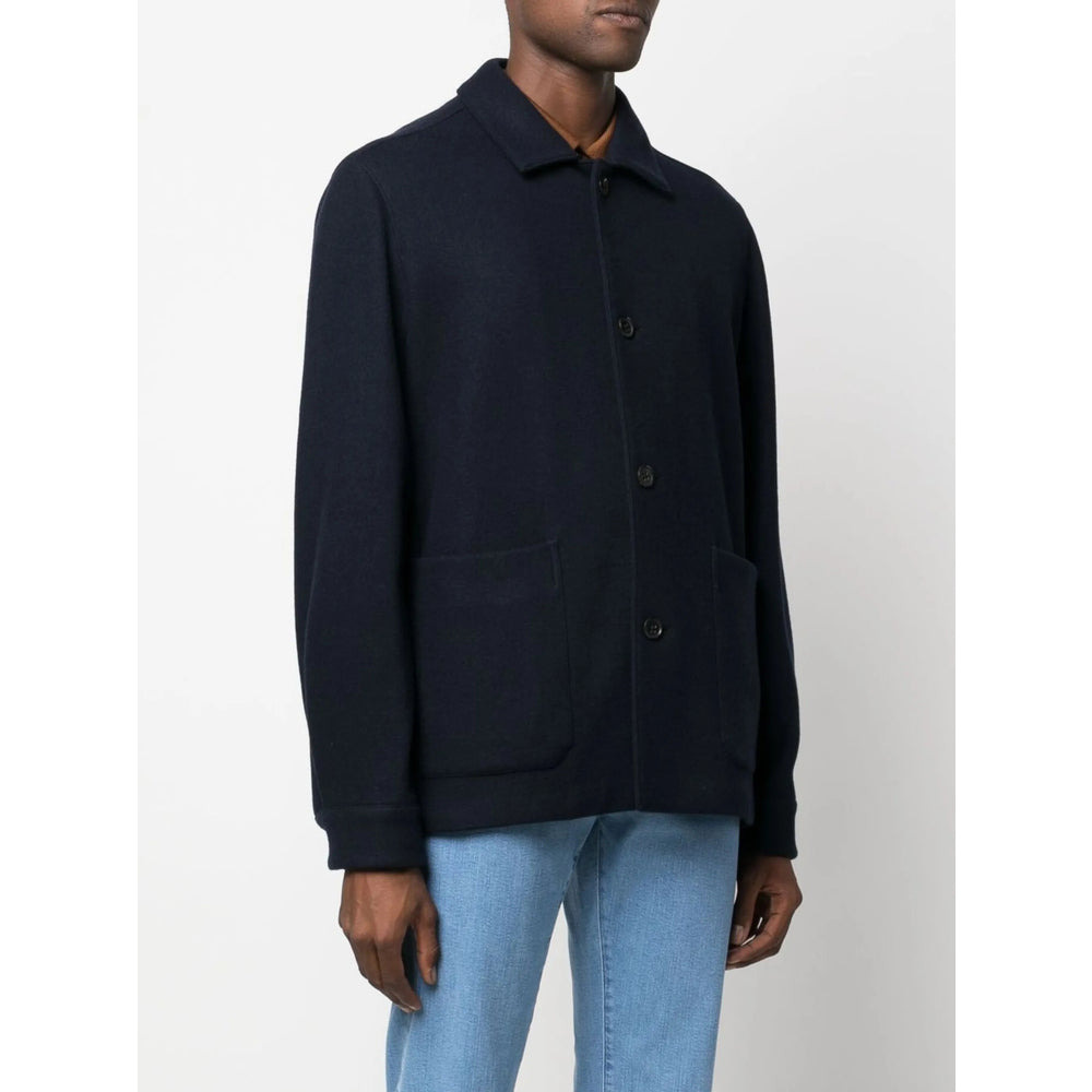 Zegna Blue Jackets - Shirt Jackets Men - 5