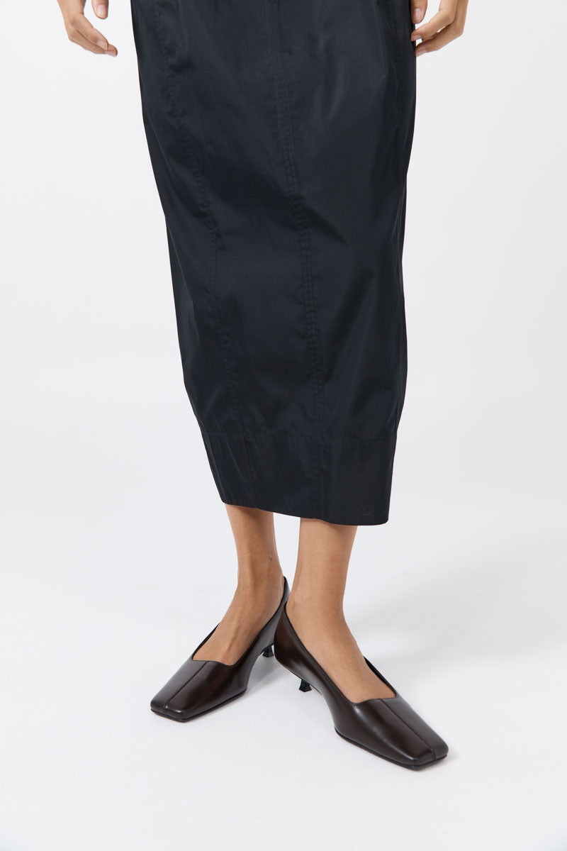 Square Toe Pump - Coffee - 3