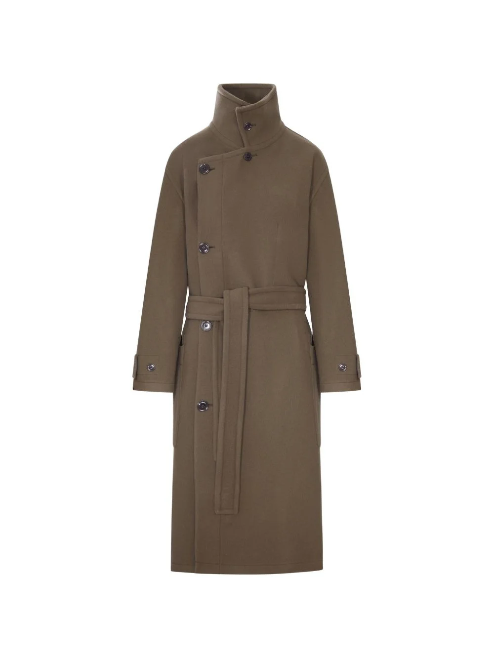 wrap coat in wool - 1