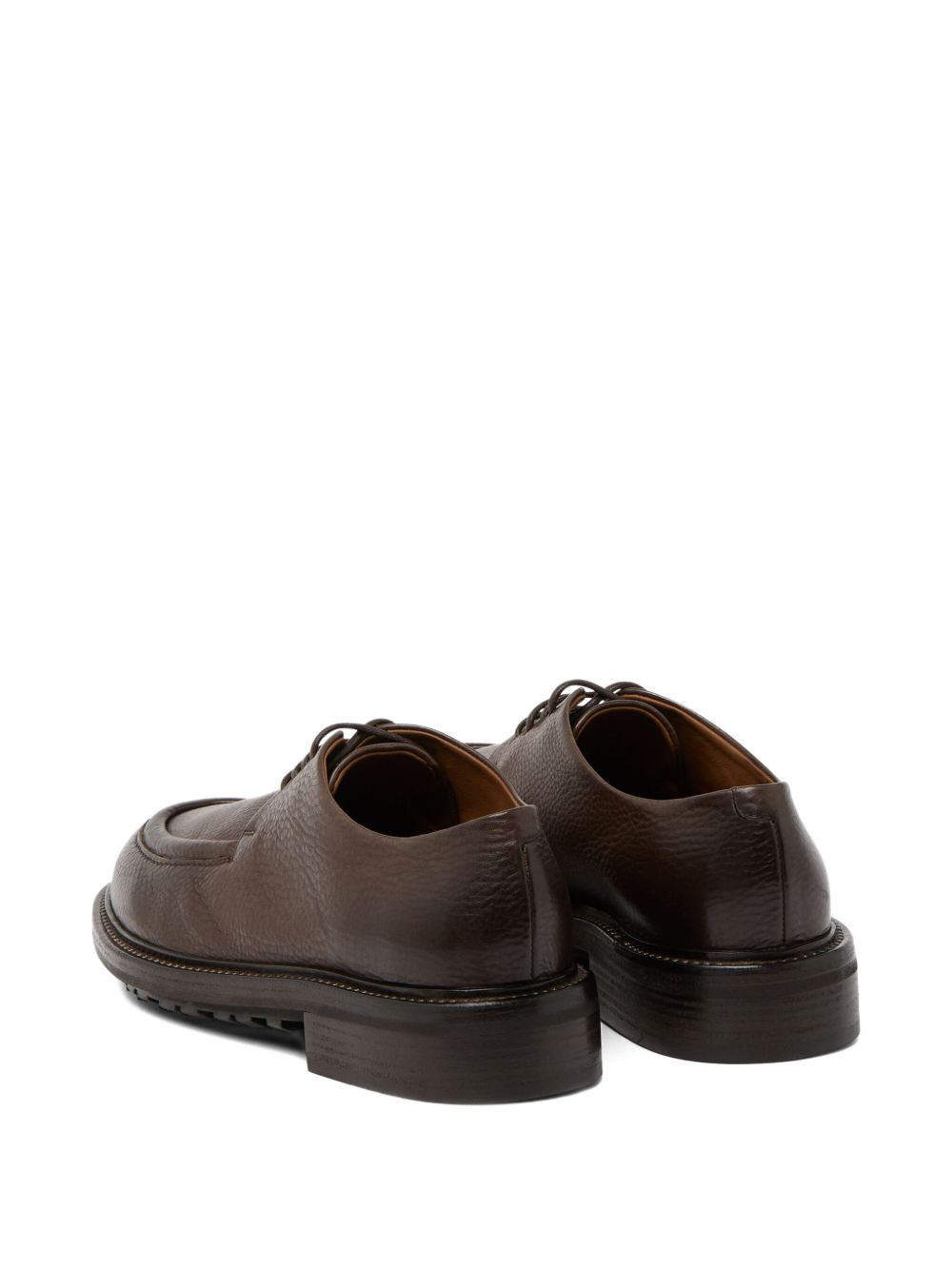 leather lace-up Derby shoes - 3
