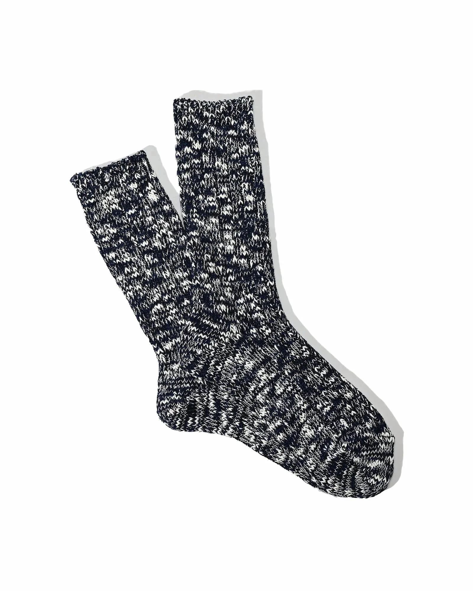 Anonymousism Classic Slub Crew Sock Navy - 1