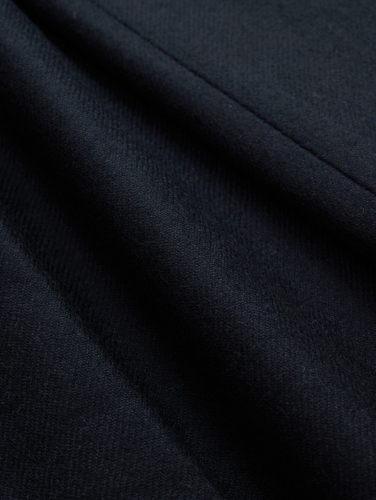 Pleated Trouser - Black Wool - 7