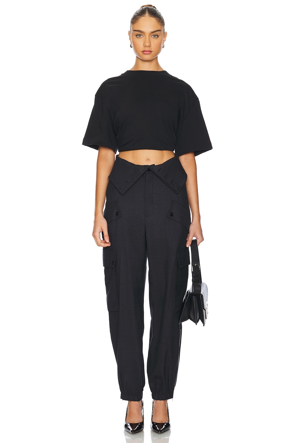 Double Waistband Cargo Pants - 5