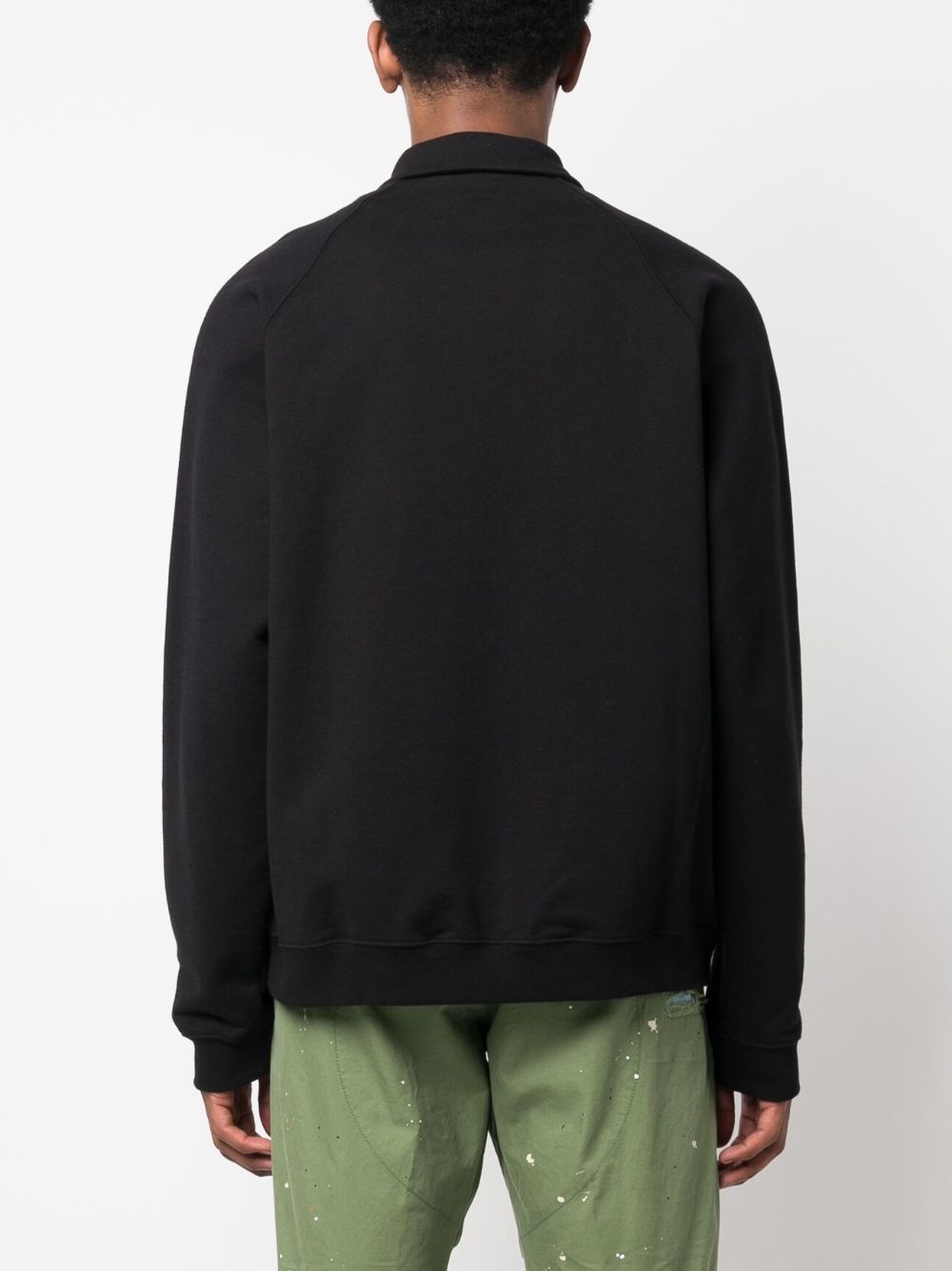 logo-print cotton sweatshirt - 4