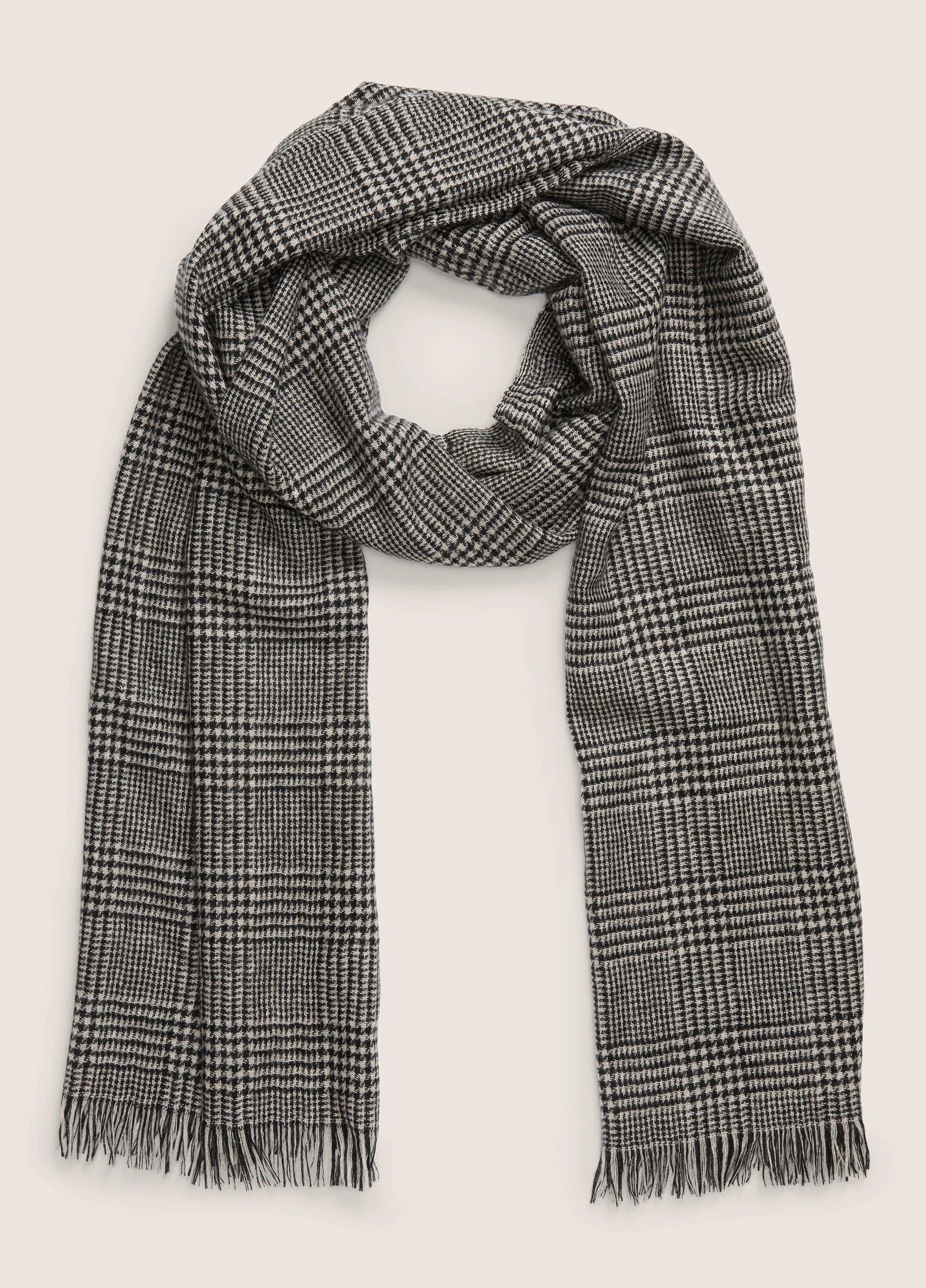 Glen Plaid Cashmere Scarf - 1