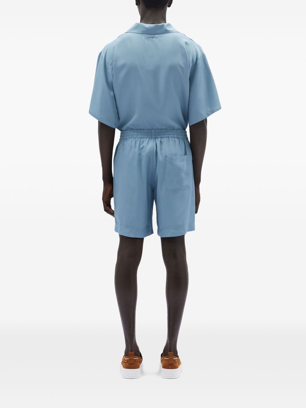 logo-embroidered shorts - 4