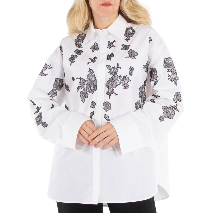 Valentino Garavani Compact Popelin Embroidered Shirt - 6