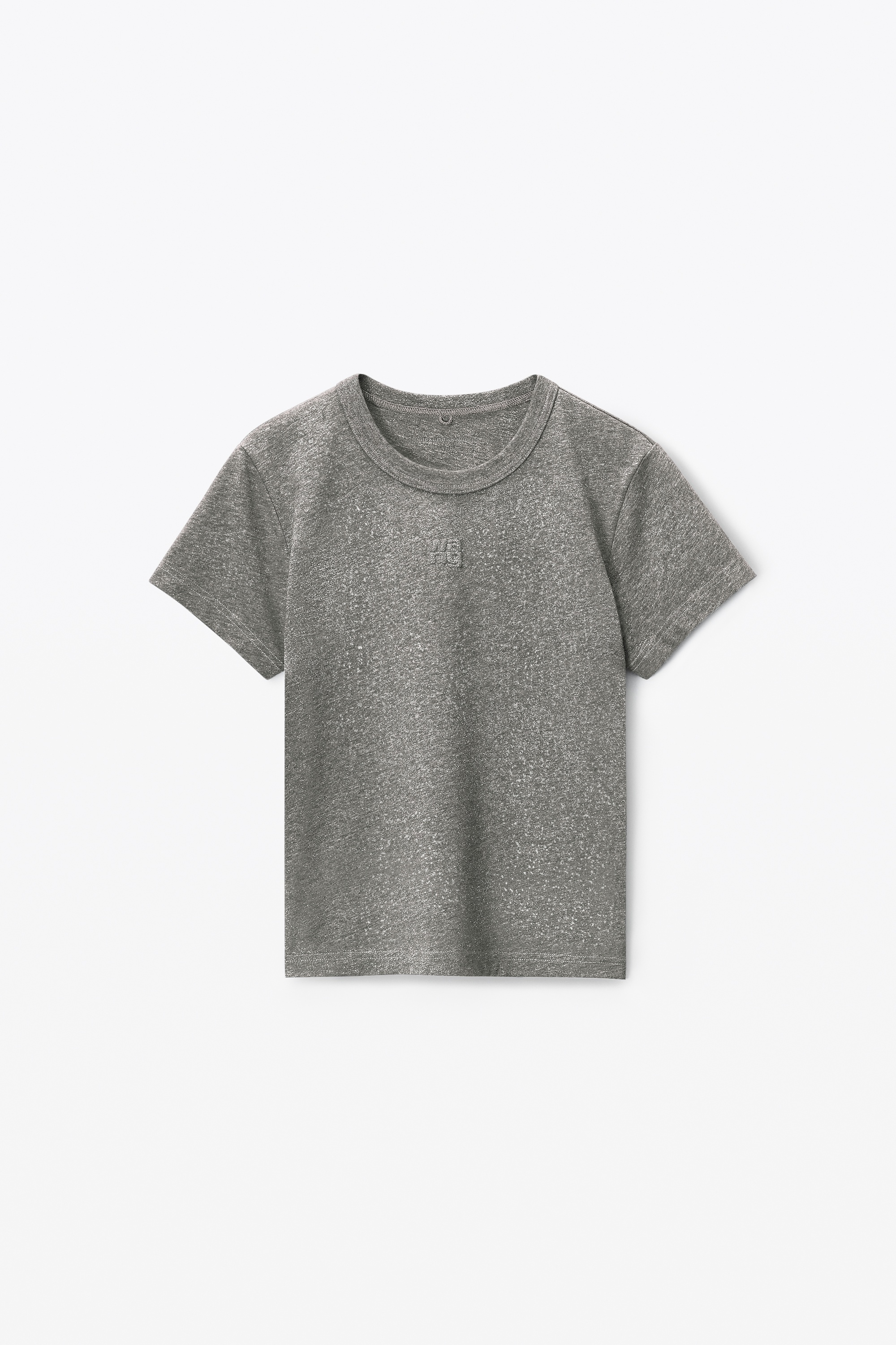 PUFF LOGO SHRUNKEN TEE IN GLITTER JERSEY - 1