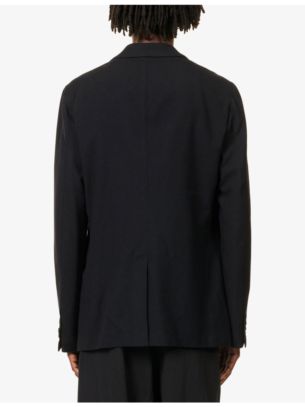 Regular-Fit Notch-Lapels Wool Blazer - 4